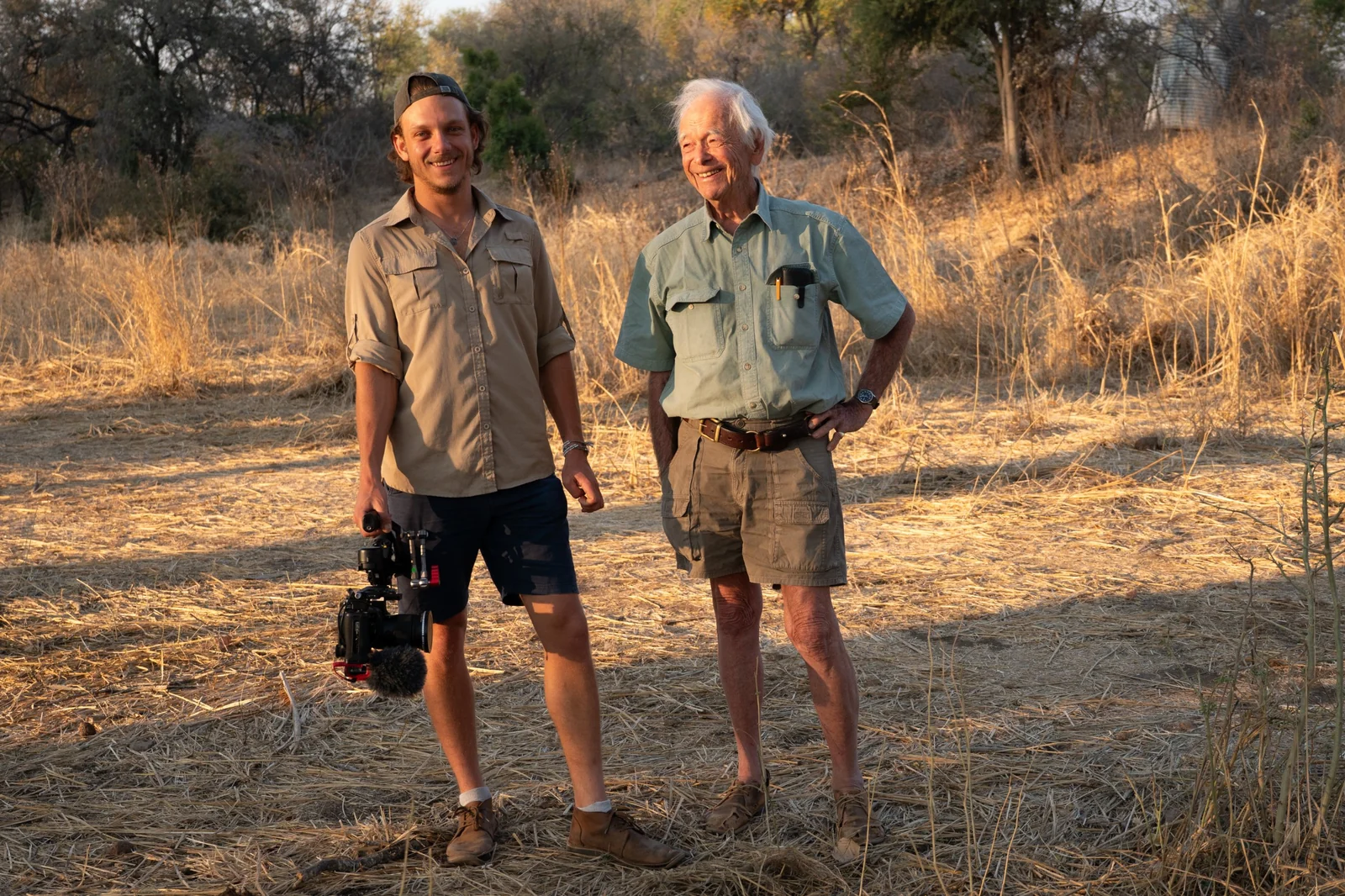 Igor Potgieter with his camera, on location in the bush